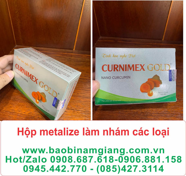 In hộp metalize làm nhám