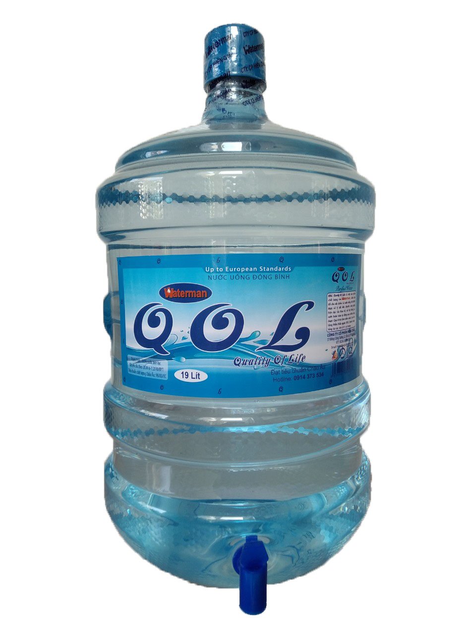 Bình QOL 19 lít có vòi - Nước Uống Waterman, QOL - Công ty CP Hiền Châu