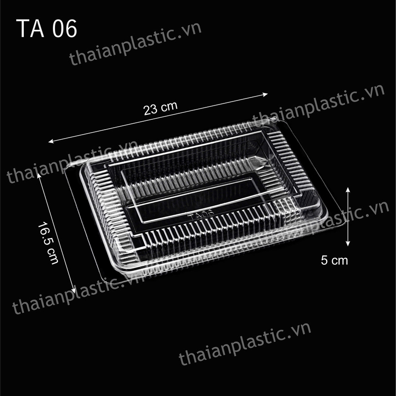 Khay thực phẩm TA06 - Hộp Nhựa Dùng 1 Lần Thái An - Công Ty Cổ Phần Bao Bì Nhựa Thái An