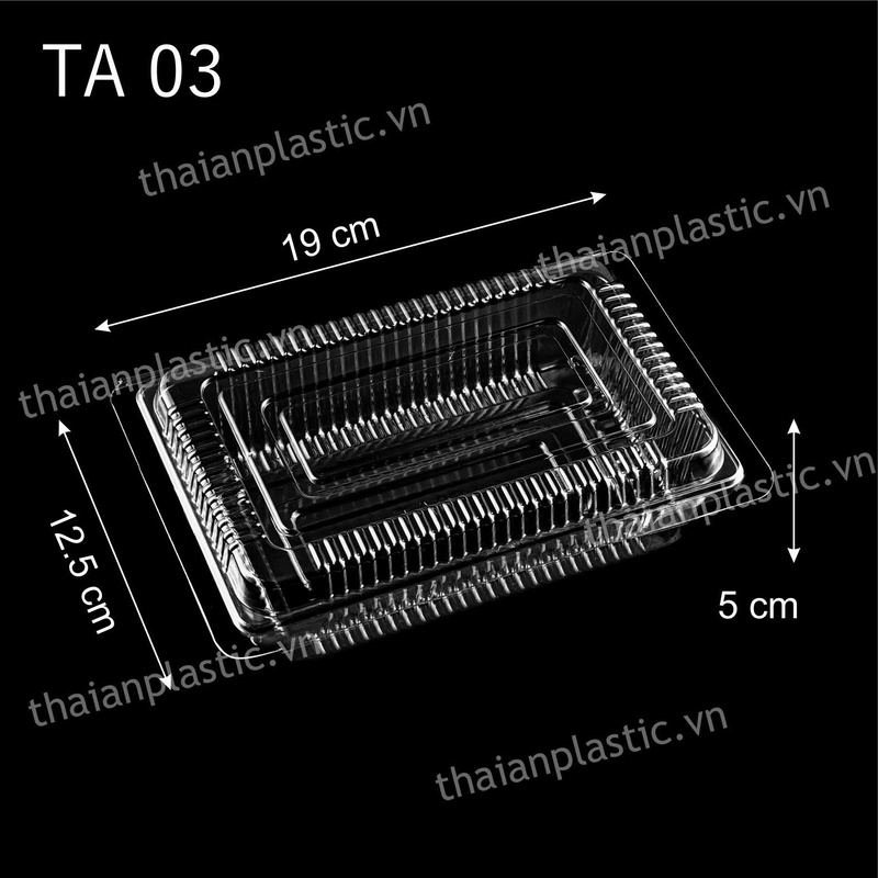 Khay trái cây TA03 - Hộp Nhựa Dùng 1 Lần Thái An - Công Ty Cổ Phần Bao Bì Nhựa Thái An