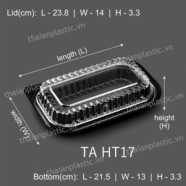 Hộp nhựa đựng thực phẩm - Công Ty Cổ Phần Bao Bì Nhựa Thái An