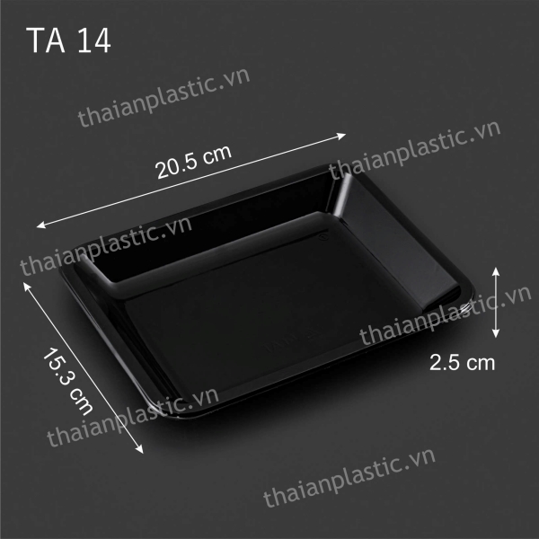 Khay nhựa đen - Công Ty Cổ Phần Bao Bì Nhựa Thái An