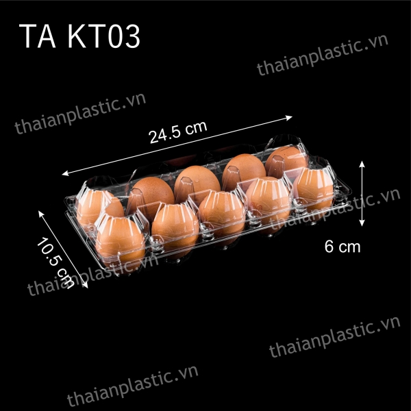 Khay nhựa đựng trứng trong suốt - Công Ty Cổ Phần Bao Bì Nhựa Thái An