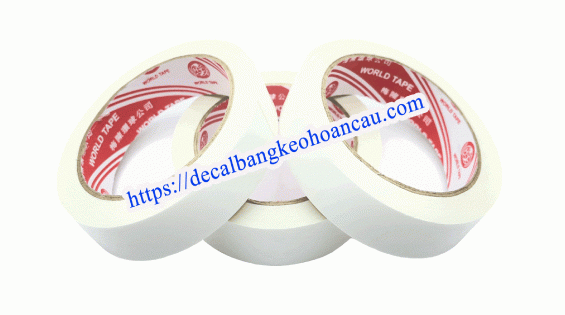 Băng keo 2 mặt trắng 24mm