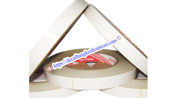 Băng keo 2 mặt vàng 12mm