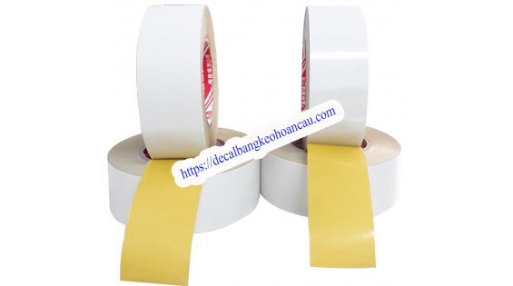 Băng keo 2 mặt vàng 48mm