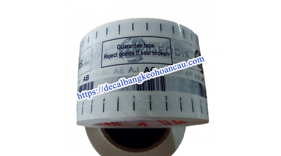 Băng keo in chữ niêm phong