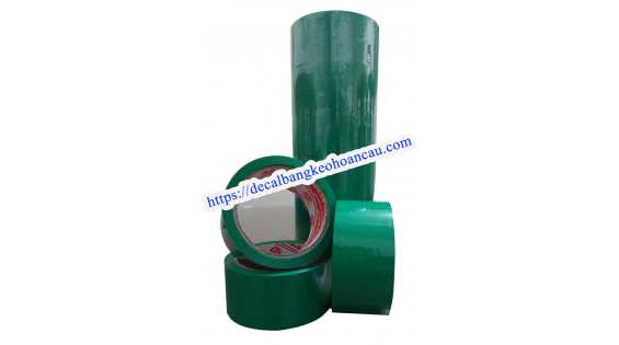 Băng keo OPP màu xanh lá