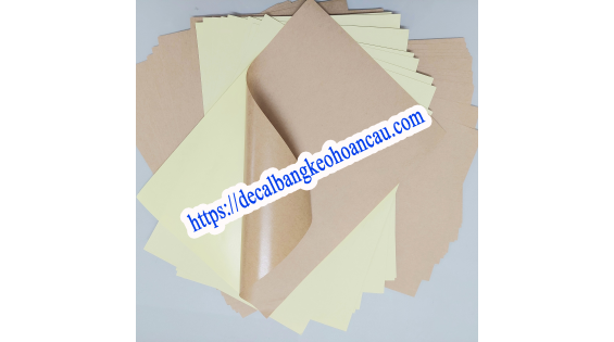 Decal A4 da bò keo nước