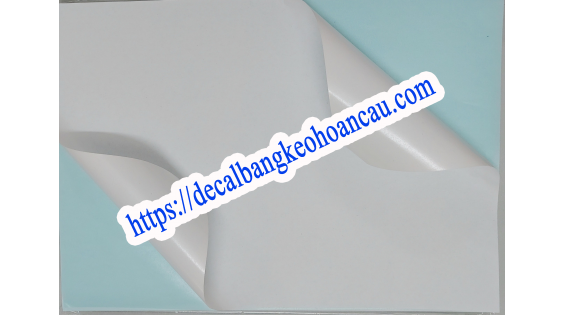 Decal A4 đế xanh keo Hotmelt