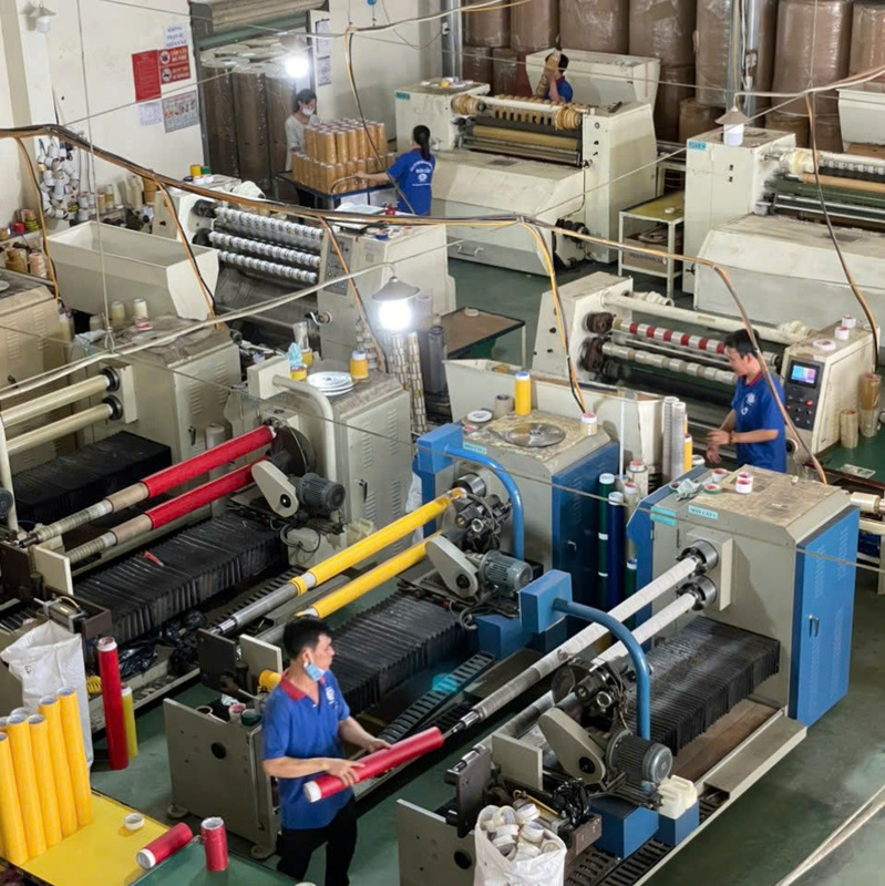 Hình ảnh nhà xưởng sản xuất băng keo Hoàn Cầu