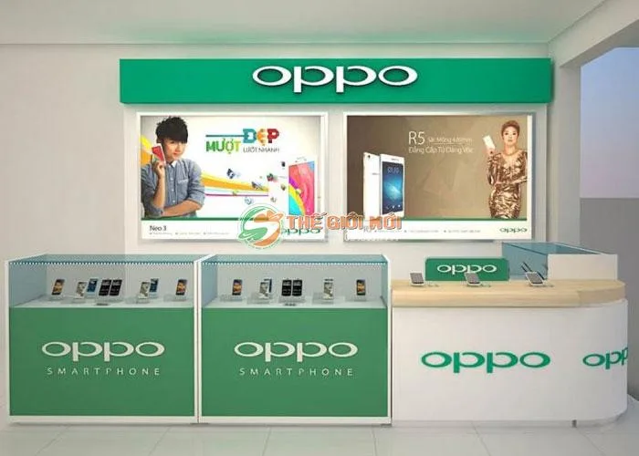 Biển hiệu chuỗi cửa hàng điện thoại di động OPPO