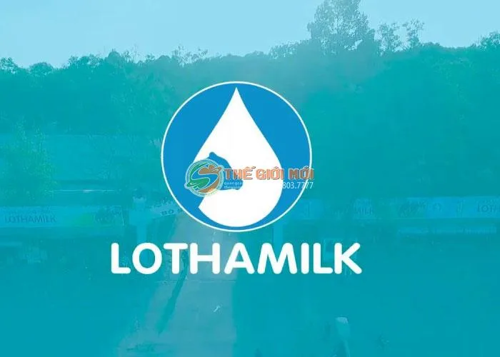 Biển hiệu chuỗi cửa hàng sữa Lothamilk