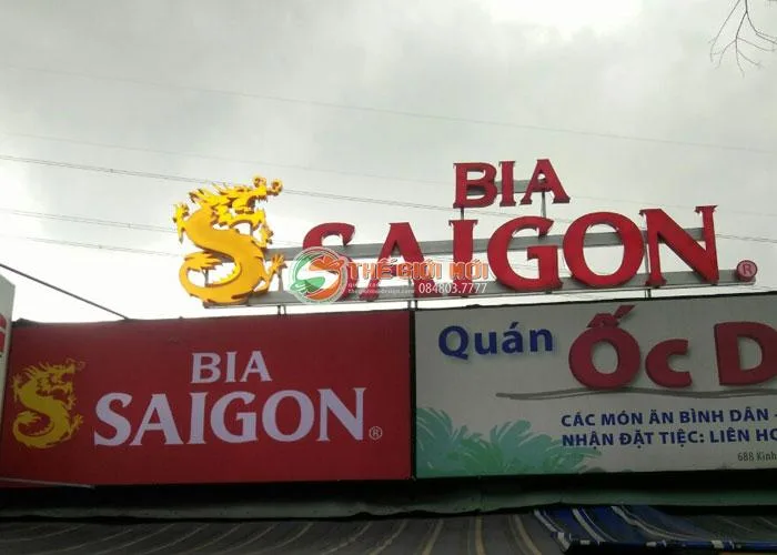 Bảng hiệu chữ nổi Mica