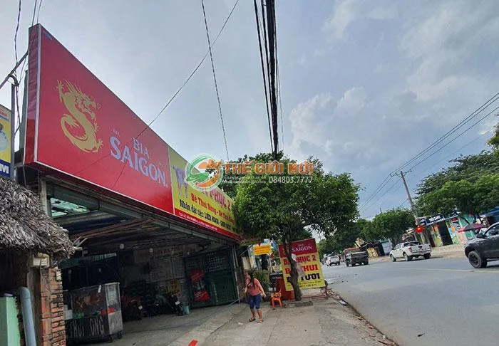 Thi công bảng hiệu bia Sài Gòn