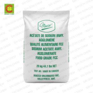 Sodium Acetate - Canada - Phụ Gia Thực Phẩm Sài Gòn Chem - Công Ty TNHH Xuất Nhập Khẩu Sài Gòn Chem