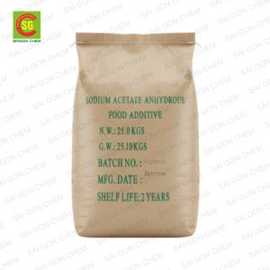 Sodium Acetate - Trung Quốc - Phụ Gia Thực Phẩm Sài Gòn Chem - Công Ty TNHH Xuất Nhập Khẩu Sài Gòn Chem
