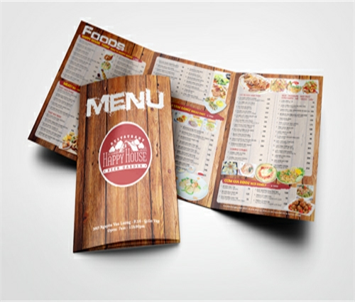 In menu - In ấn Quảng Cáo Thiên ấn - Công Ty TNHH Đầu Tư Thương Mại Dịch Vụ Xuất Nhập Khẩu Thiên ấn