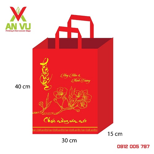 Túi đựng quà tết - Túi Vải An Vũ - Công Ty Cổ Phần Đầu Tư Thương Mại Và Dịch Vụ An Vũ