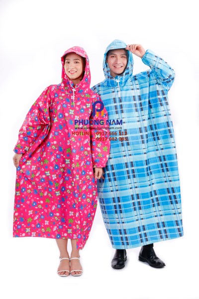 Áo mưa BIT bông sọc