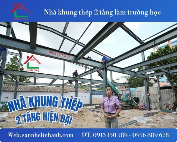 Nhà khung thép Linh Anh - Cơ Khí Xây Dựng Linh Anh - Công Ty TNHH Thương Mại Và Công Nghệ Linh Anh