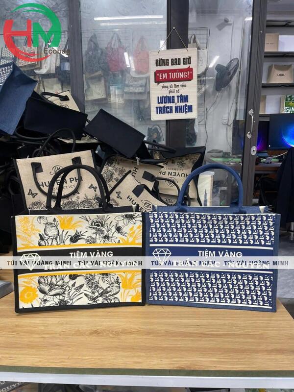 Túi Linen tiệm vàng Trần Các - Nguyên