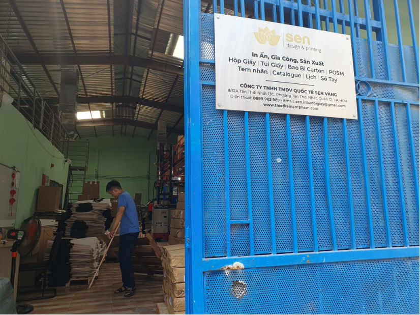 Hình ảnh xưởng sản xuất Sen Vàng Packaging - Xưởng Sản Xuất Túi Giấy, Hộp Giấy - Công Ty TNHH TMDV Quốc Tế Sen Vàng