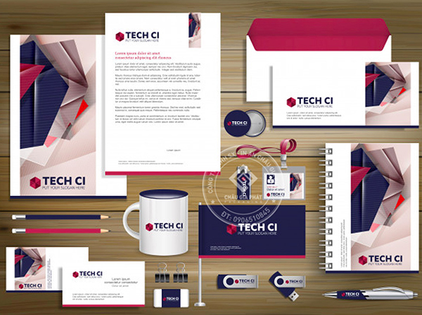 Thiết kế bộ nhận diện thương hiệu - In Bao Bì Giấy Châu Gia Phát - Công Ty TNHH Sản Xuất - In ấn Châu Gia Phát