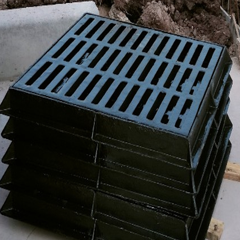 Song chắn rác gang có khung KT 850x850x75