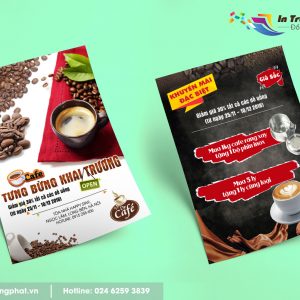 Tờ rơi khai trương quán cafe - Công Ty TNHH TM DV XNK Trường Phát