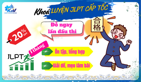 Khóa luyện thi JLPT cấp tốc