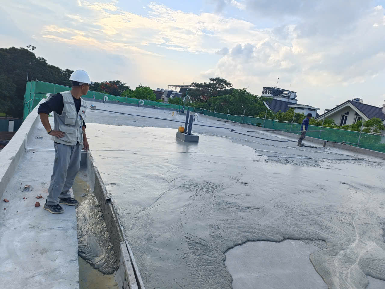 Thi công bê tông nhẹ - Vật Liệu Tâm Khánh - Công Ty TNHH Vật Liệu Tâm Khánh