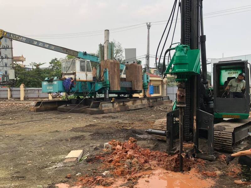 Thi công ép cọc bê tông