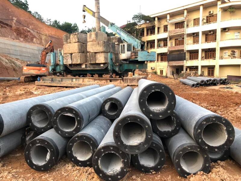 Thi công ép cọc bê tông