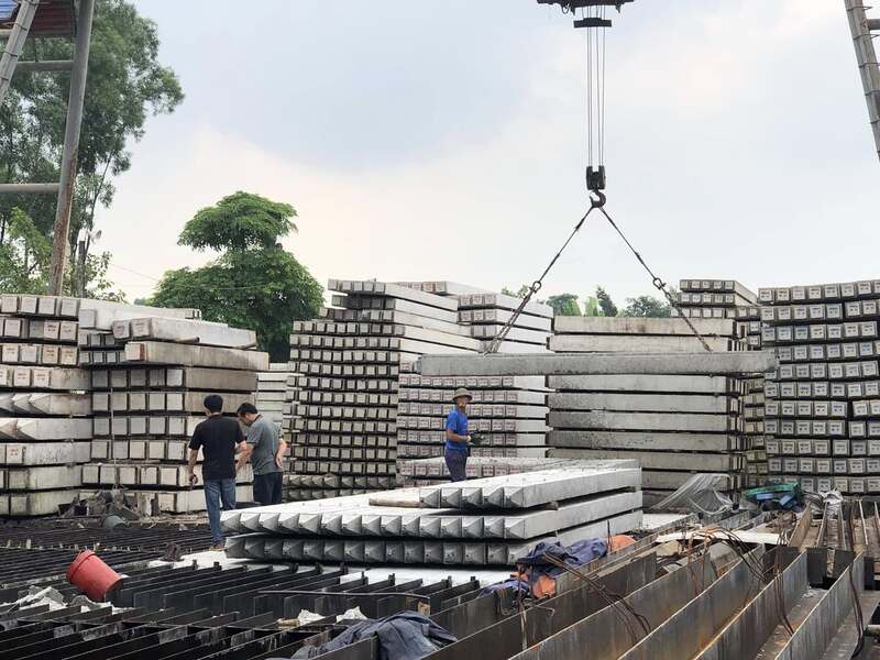 Thi công ép cọc bê tông