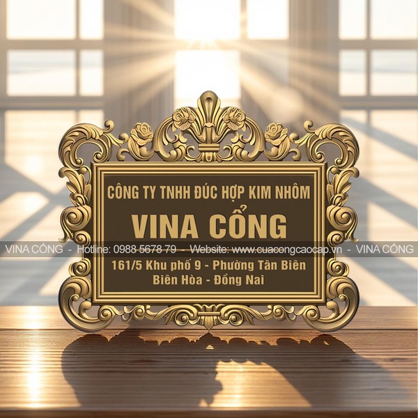 Bảng số nhà nhôm đúc