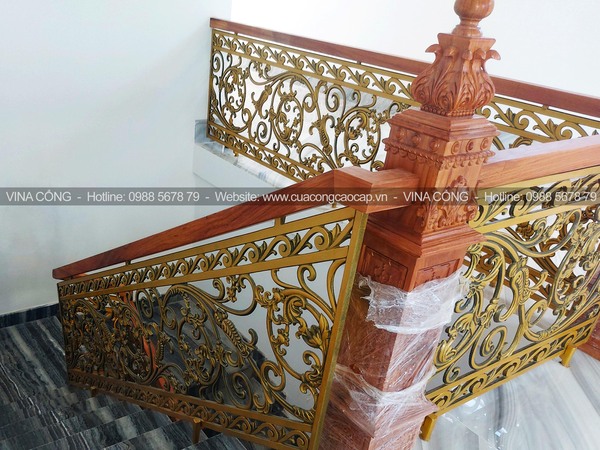 Cầu thang nhôm đúc