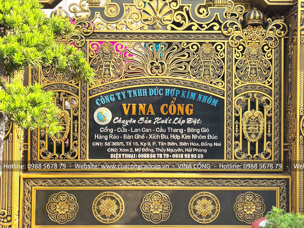 Hình ảnh xưởng nhôm đúc Vi Na Cổng