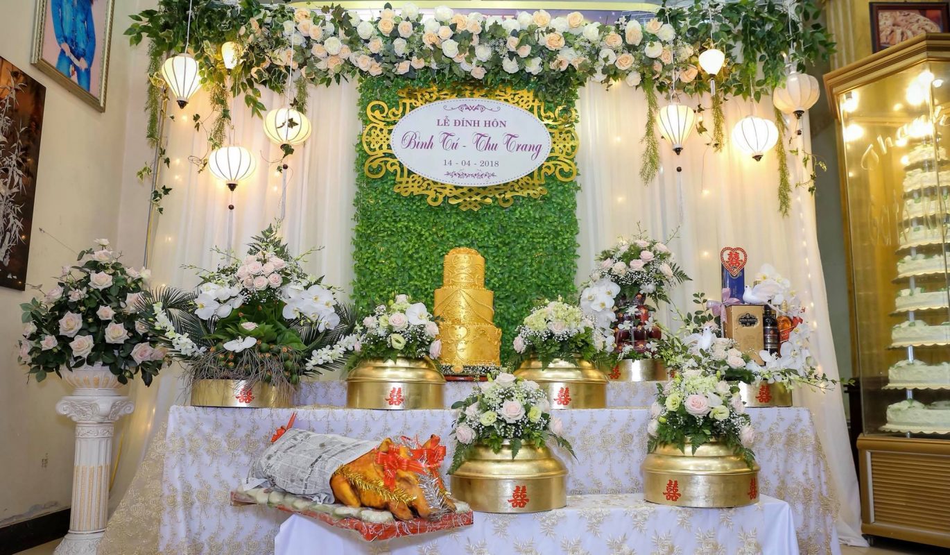 9 mâm lễ tráp ăn hỏi