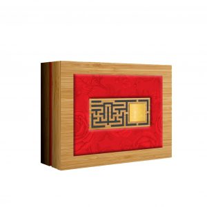 Hộp 4 bánh hoa gấm vân gỗ