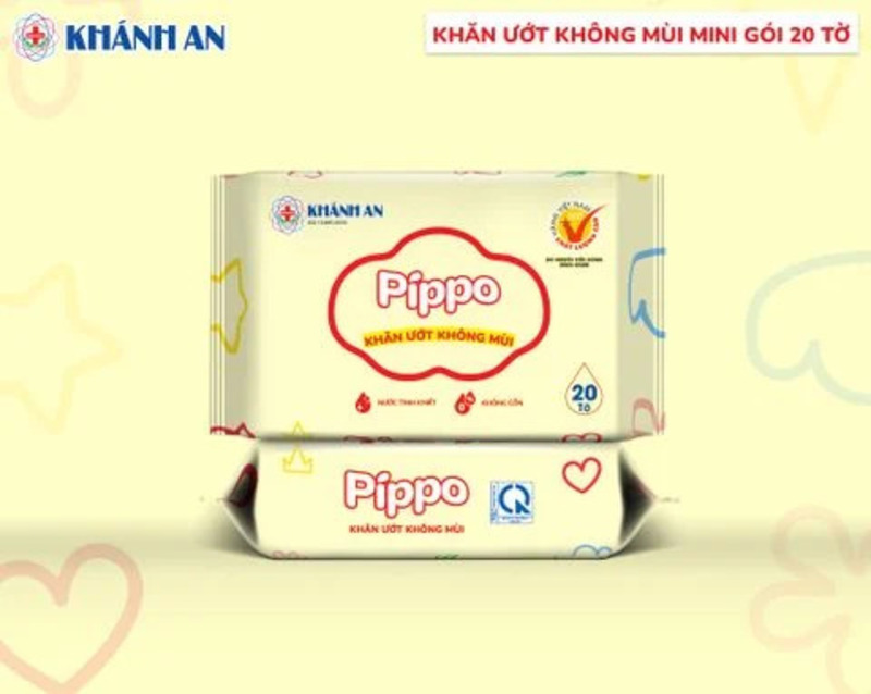 Khăn ướt không mùi mini Pippo