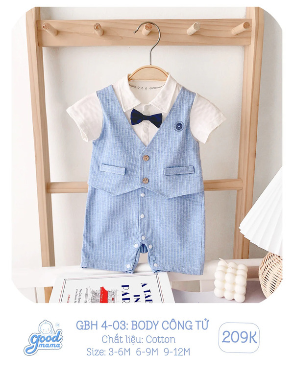 GBH4-03 Body công tử Goodmama chất liệu Cotton