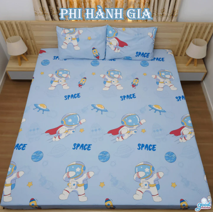 Ga Chống Thấm Cotton Cao Cấp Goodmama - Mẫu Phi Hành Gia