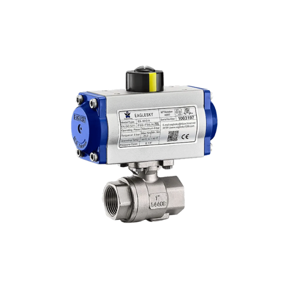 Van bi 2PC nối ren điều khiển khí nén Eaglesky - Thiết Bị Công Nghiệp Cao Phong  - Công Ty TNHH Thương Mại Thiết Bị Công Nghiệp Cao Phong