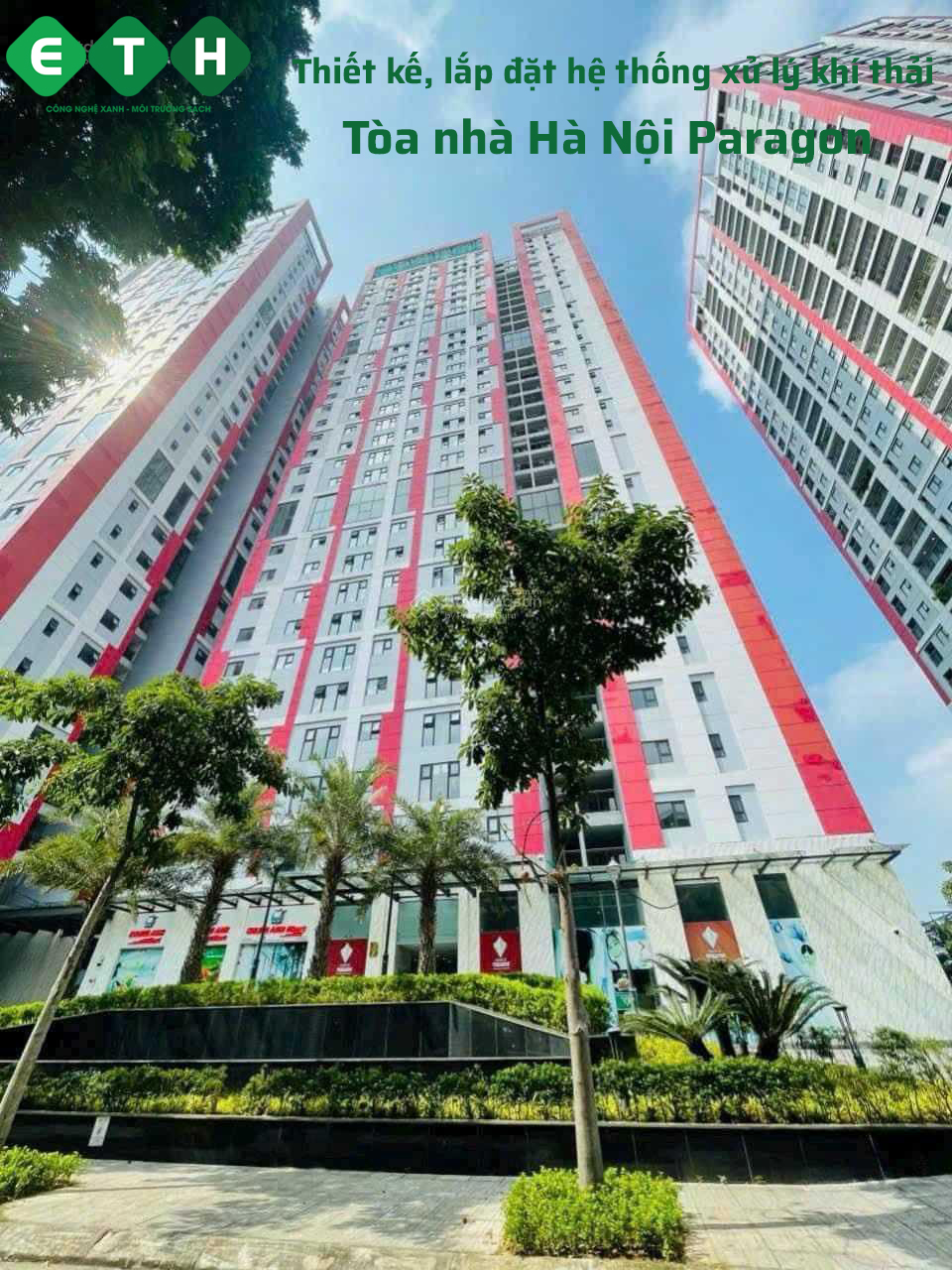 Thiết kế lắp đặt hệ thống xử lý khí thải toa nhà Hà Nội Paragon
