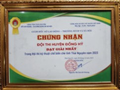 Giải nhất hội thi kỹ thuật chế biến chè Thái Nguyên 2023