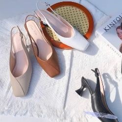 Cao gót 5cm gót đùi gà to - Giày Dép Thời Trang Nữ Tigish - Công Ty TNHH Stepwell