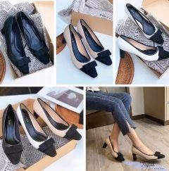 Cao gót 7P gót lép mũi vuông - Giày Dép Thời Trang Nữ Tigish - Công Ty TNHH Stepwell