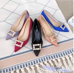 Cao gót 7P gót nhọn mũi nhọn - Giày Dép Thời Trang Nữ Tigish - Công Ty TNHH Stepwell