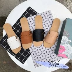 Dép bản lớn phối khóa - Giày Dép Thời Trang Nữ Tigish - Công Ty TNHH Stepwell